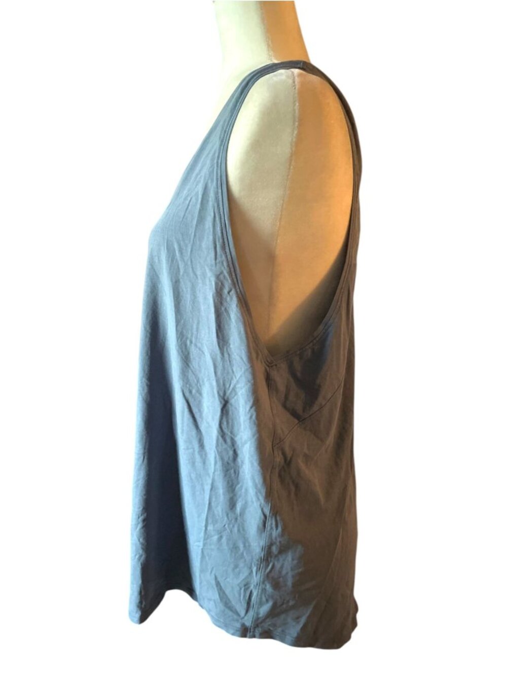 Lululemon Love Tank SZ 12 Grey Blue Tank Top Loose Fit - Picture 3 of 10